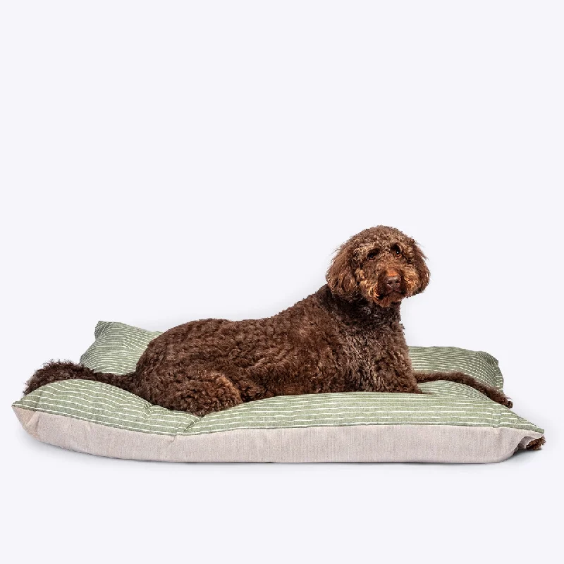 Danish Design Rustic Stripes Sage Deep Duvet Dog Bed