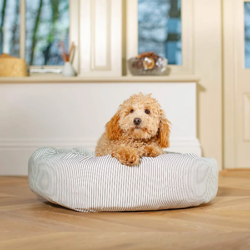 Donut Bed With Removable Covers in Regency Stripe by Lords & Labradors