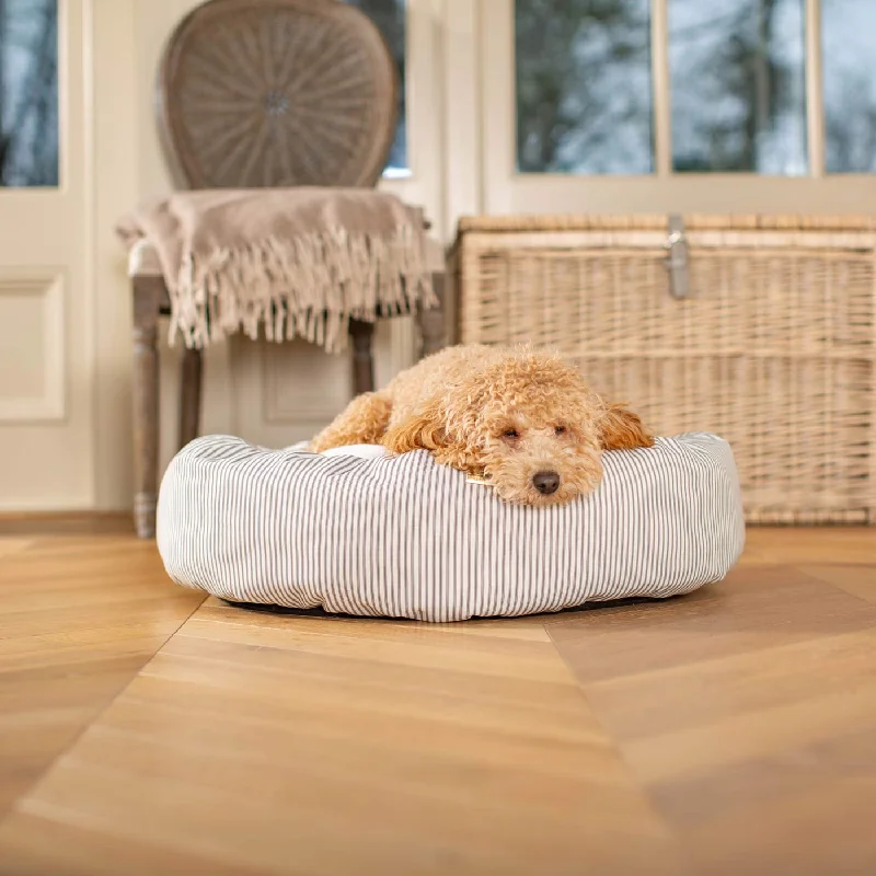 Personalised Donut Bed in Regency Stripe by Lords & Labradors