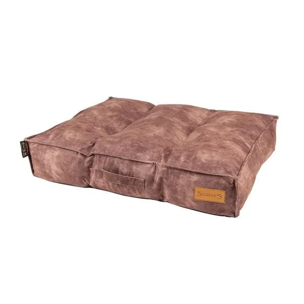 The Kensington Mattress Luxury Dog Cushion- Chocolate