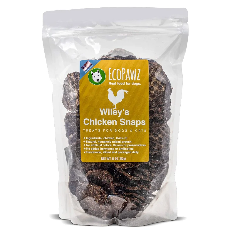 Ecopawz - Wiley’s Chicken Snaps - 4 oz. Bag