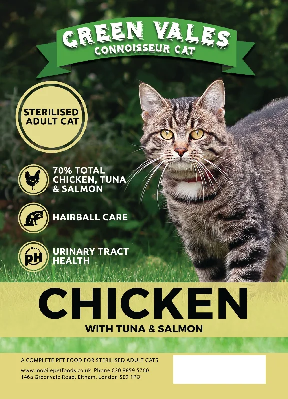 Green Vales Connoisseur Cat Chicken, Tuna & Salmon