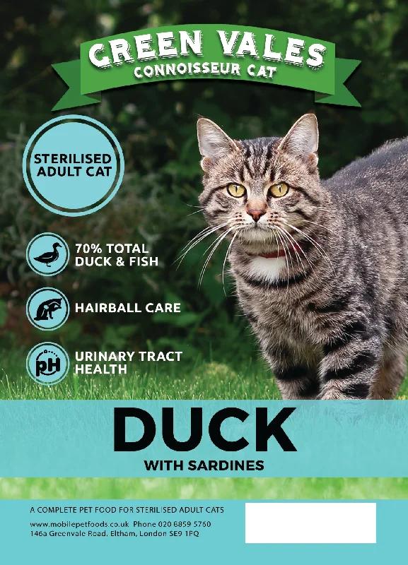 Green Vales Connoisseur Cat Duck & Sardines