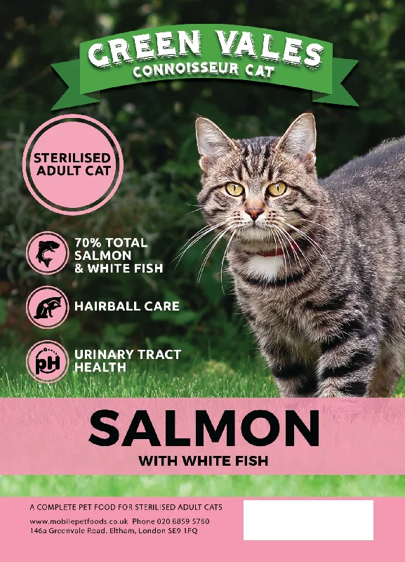 Green Vales Connoisseur Cat Salmon & White Fish