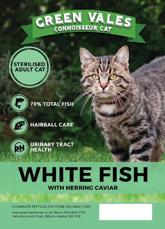 Green Vales Connoisseur Cat White Fish & Herring Caviar