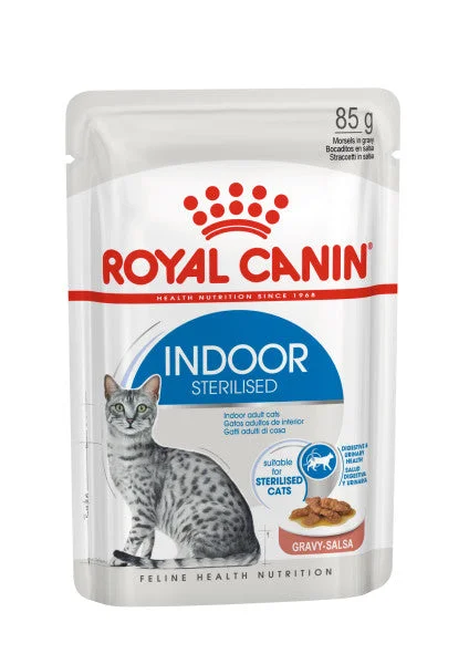 Royal Canin Indoor Sterilised Pouch in Gravy 85g