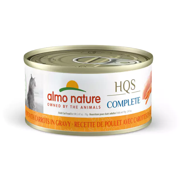 Almo Nature (1700) HQS Complete Chicken with Carrot in Gravy Cat Can 70g