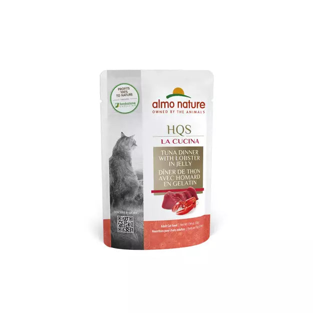 Almo Nature (1204) La Cucina Tuna w/ Lobster in Jelly Cat Pouch 55g