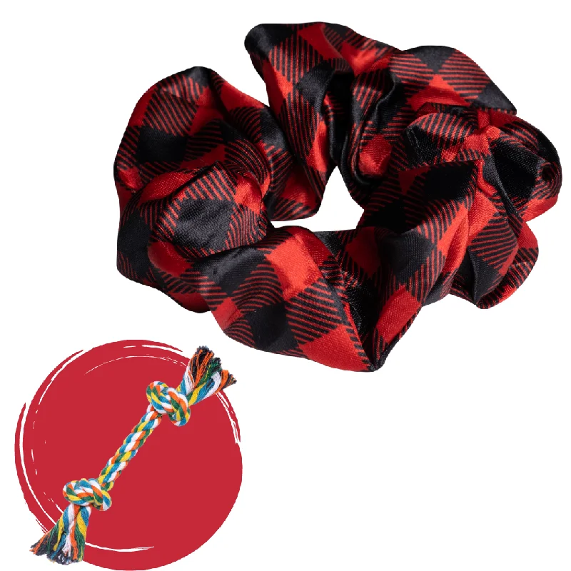 Beauregard Satin Scrunchie + Rope Toy - Free Product