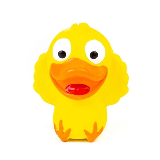 Bud-Z Latex Duckling Squeaker Yellow Dog 3.5in