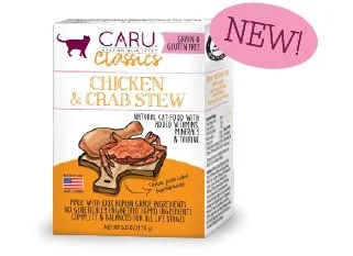 Caru Natural Chicken & Crab Stew for Cats 6 oz