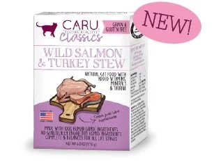 Caru Natural Wild Salmon & Turkey Stew for Cats 6 oz