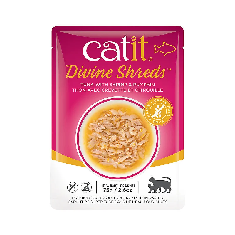 Catit Divine Shreds - Tuna with Shrimp & Pumpkin (2.6oz)