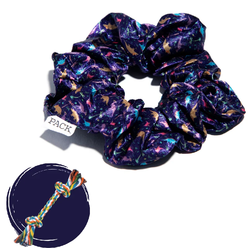 Dinos Satin Scrunchie + Rope Toy - Free Product