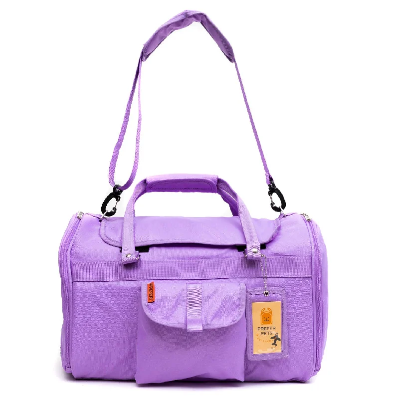 Hideaway Duffel Dog Carrier: Lilac