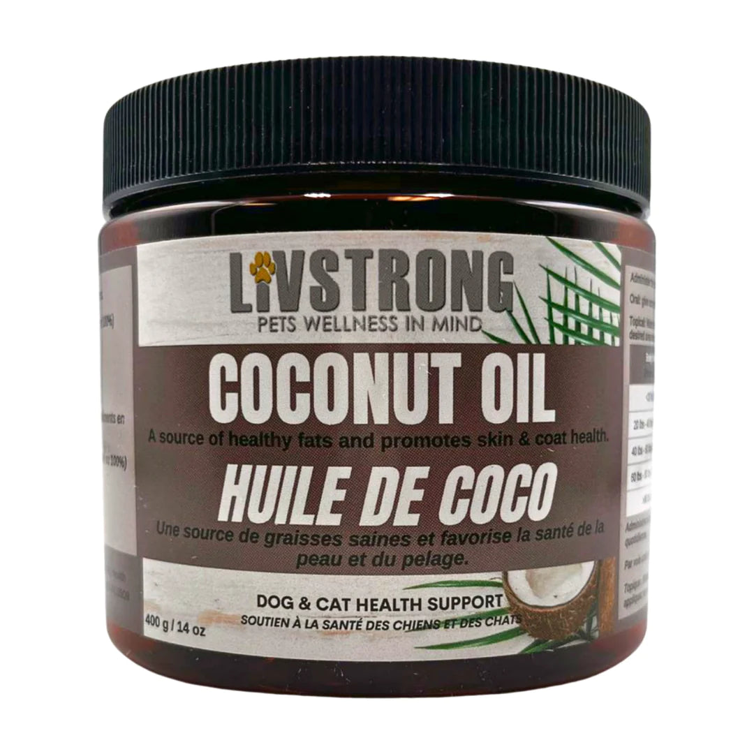 LIVSTRONG Coconut Oil Dog & Cat Health Support 400 g