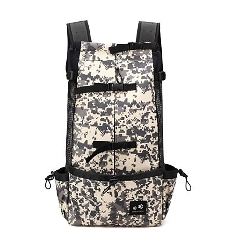 Light Brown - Printed / Pet Backpack