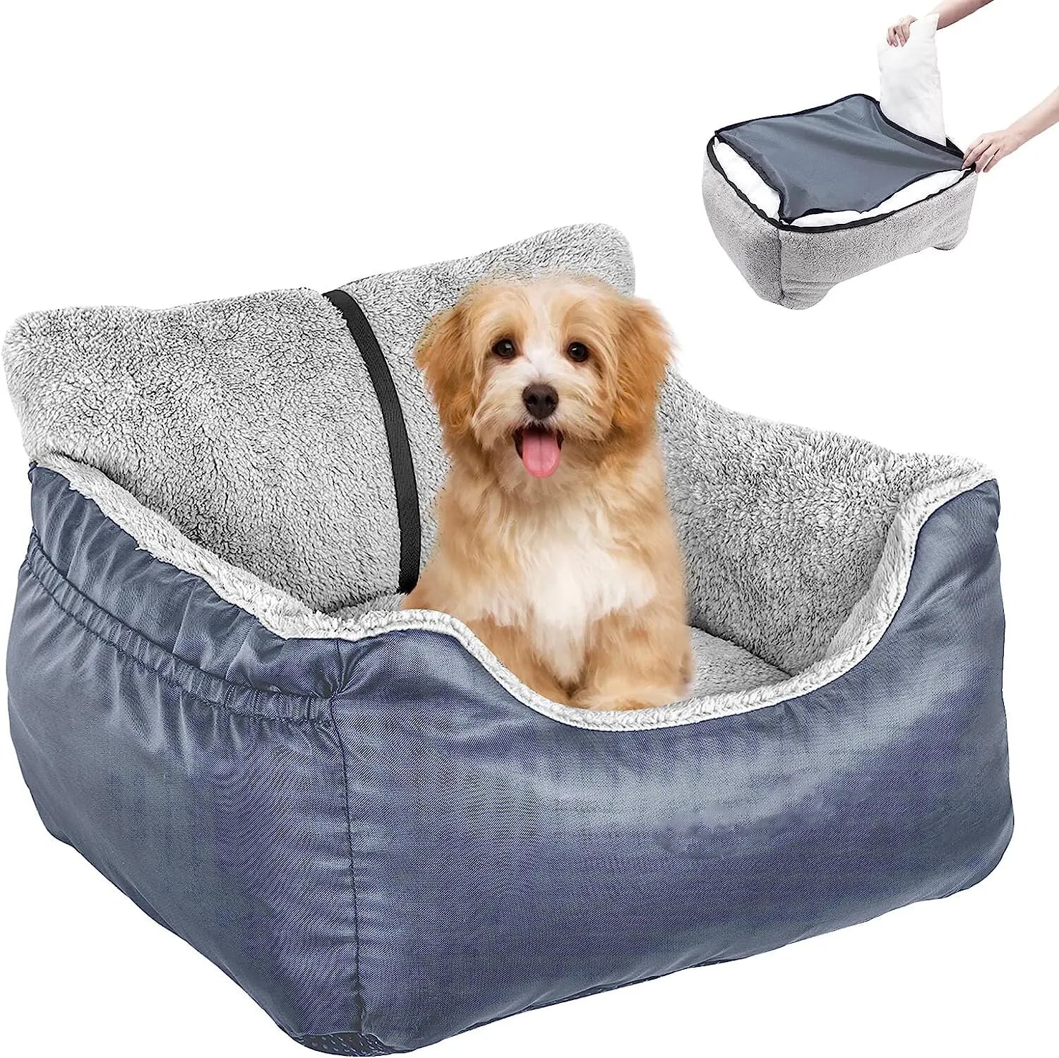 Gray - Pet Car Seat