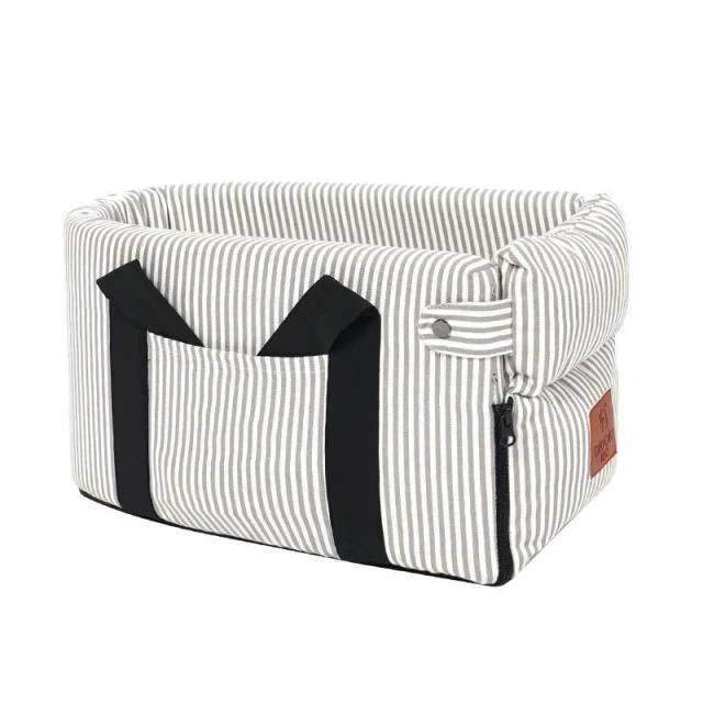 White - Stripe / Pet Carrier