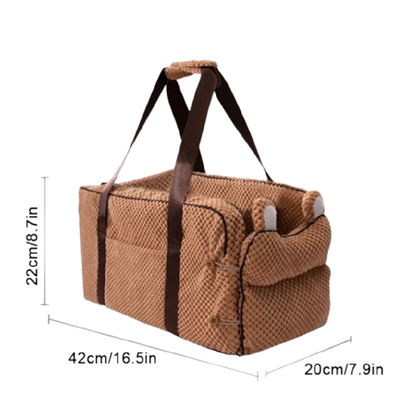 Brown - With Handle / Pet Carrier