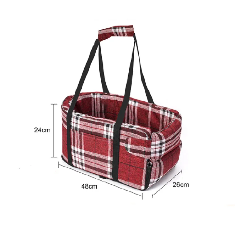 Red - 2 / Plaid / Pet Carrier