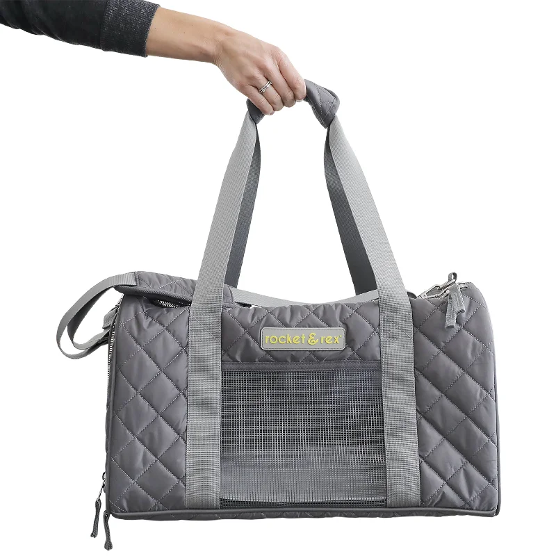 Soft-Sided, Airline-Approved Pet Carrier, Grey