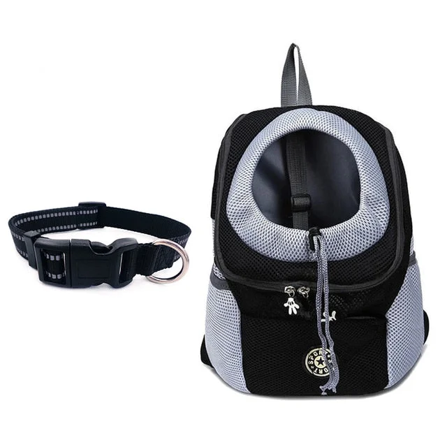 Black- Pet Carrier / With Collar