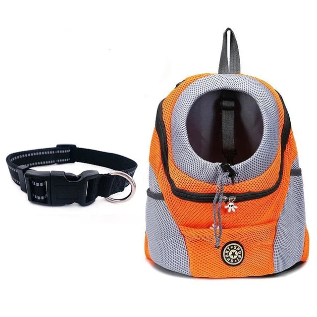 Orange- Pet Carrier / With Collar