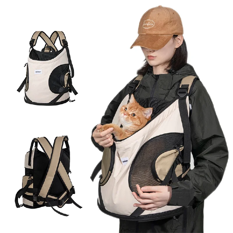 PetVenture: Puppy Kitten Travel Chest Sling Bag - Breathable and Portable Front Cat Dog Carrier with Cross Shoulder Strap!