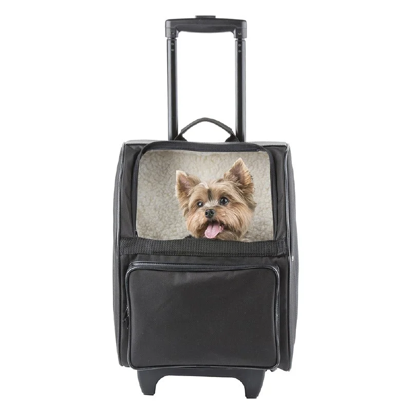 RIO Rolling Pet Carrier: Black