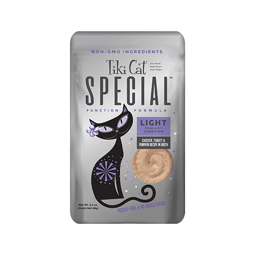 Tiki Cat® Special™ LIGHT Chicken, Turkey & Pumpkin Recipe in Broth Wet Cat Food 2.4 oz