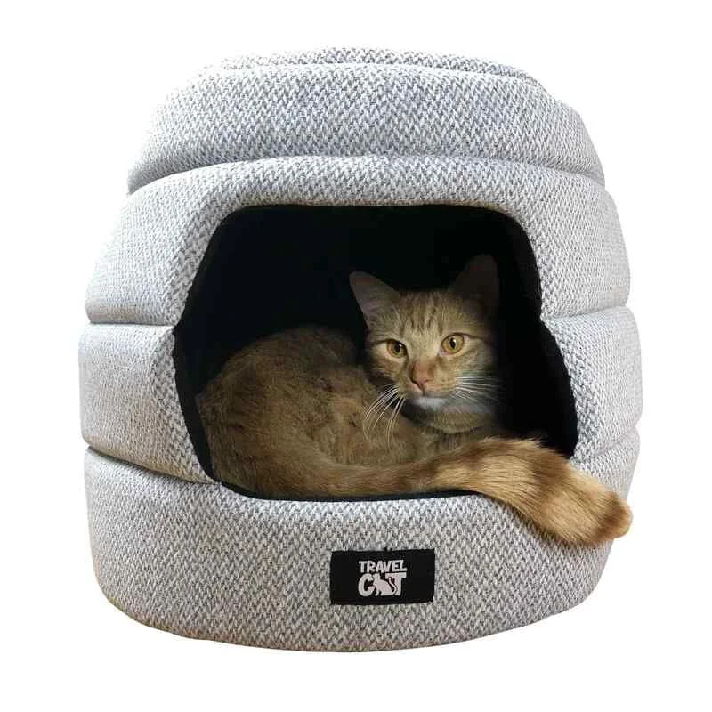 Travel Cat The Meowbile Home - Convertible Cat Bed & Cave