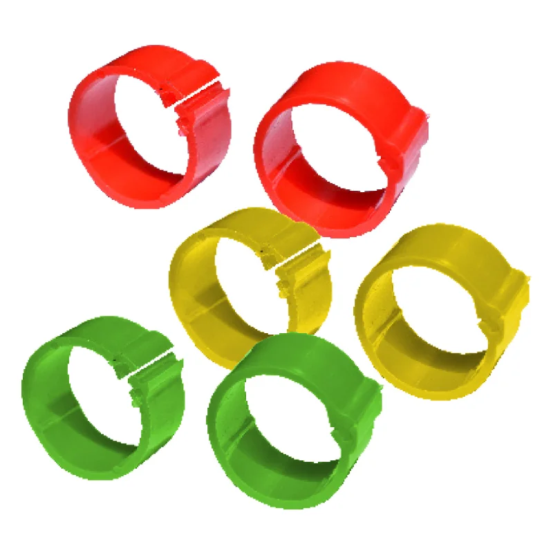 Tuff Stuff poultry ring assorted colours - Small (100 pack)