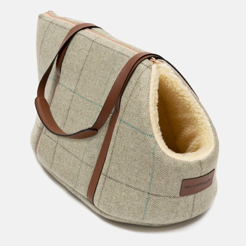 Willow Check Tweed Dog Carrier