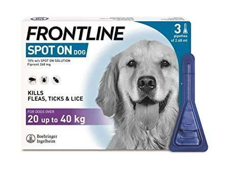 Frontline Plus Spot On Large Dog Pipettes