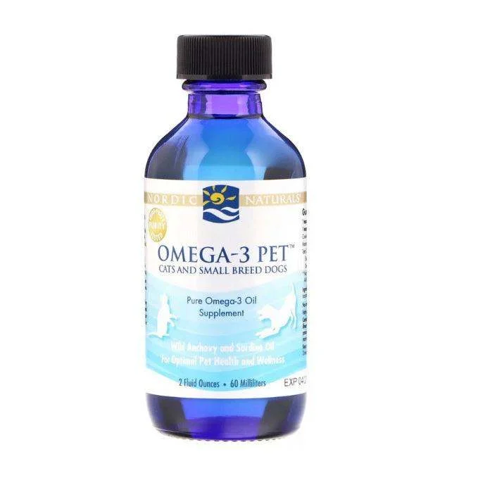 Omega-3 Pet, Cats and Small Breed Dogs, 60 ml - Nordic Naturals