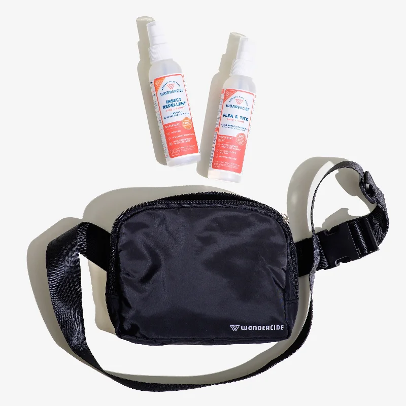 Peppermint Travel Kit with Sling Bag & Bug Sprays for Pets & People