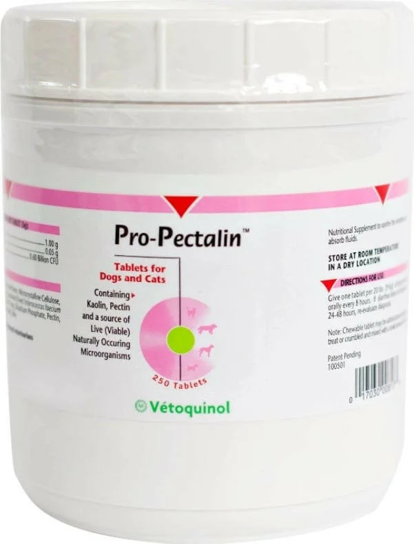 Pro-Pectalin Tablets - Anti Diarrhea Medicine for Dogs & Cats (250 tablets)