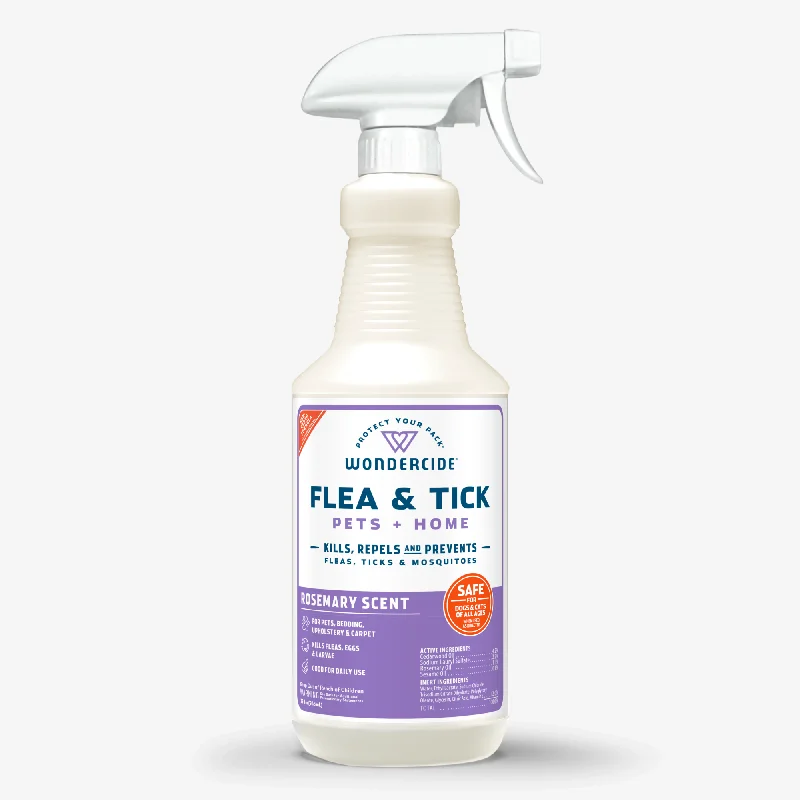 Rosemary Flea & Tick Spray for Pets + Home with Natural Essential Oils