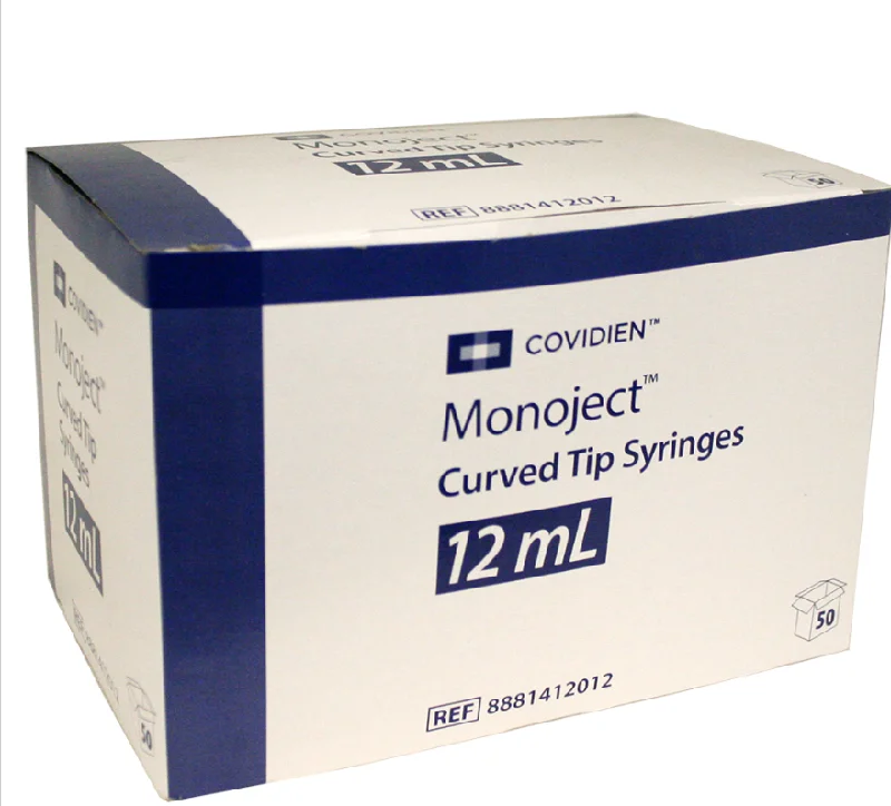 Monoject 12cc Curved Tip Syringe (50 count)