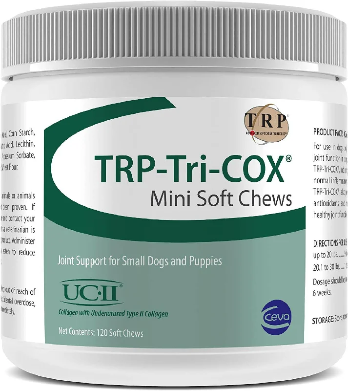 TRP-Tri-Cox Soft Chews Joint Support for Small Dogs & Puppies (120 Mini Chews)