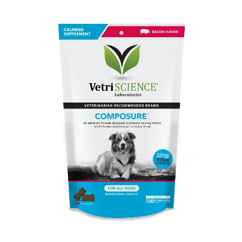 VetriScience Composure Calming Supplement for Dogs (120 soft chews)