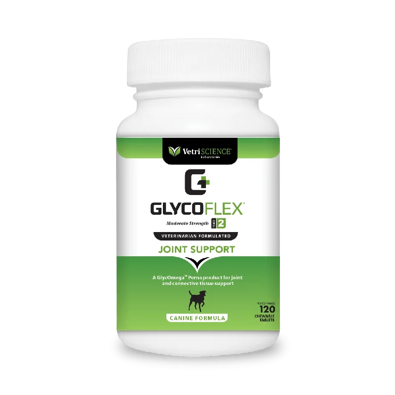 VetriScience GlycoFlex 2 Joint Supplement for Dogs (120 chewable tablets)