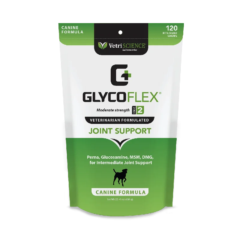 VetriScience GlycoFlex 2 Joint Supplement for Dogs (120 soft chews)