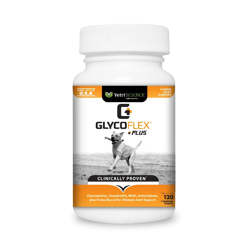 VetriScience GlycoFlex Plus Joint Supplement for Dogs (120 chewable tablets)