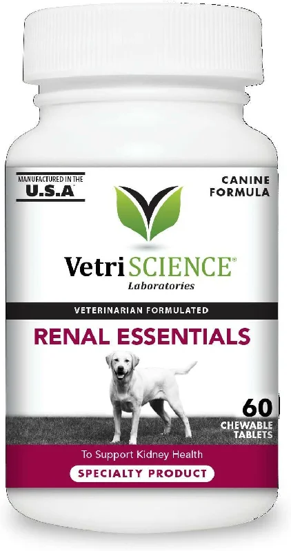 VetriScience Renal Essentials Kidney Supplement for Dogs (60 chew tabs)