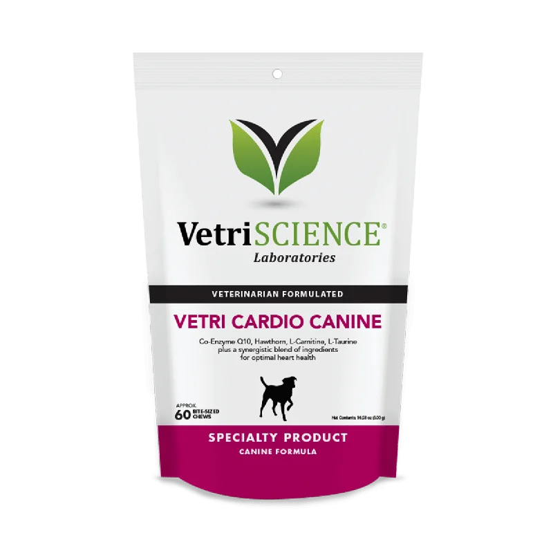 VetriScience Vetri Cardio Canine Heart Supplement for Dogs (60 soft chews)