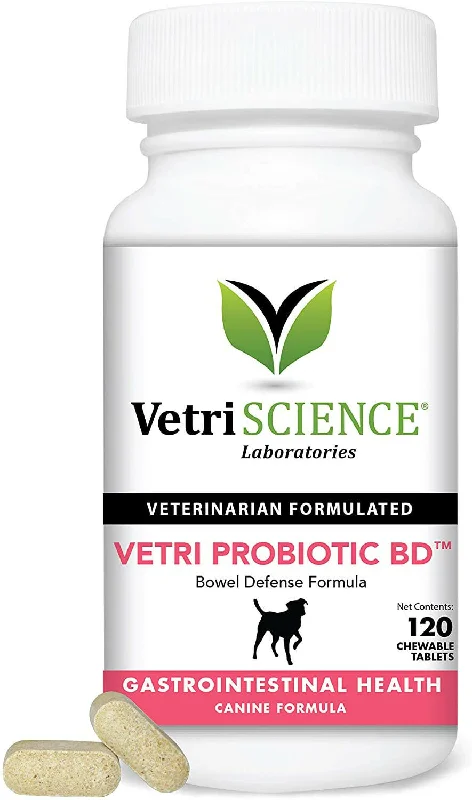 VetriScience Vetri Probiotic BD Digestive Supplement for Dogs (120 chewable tablets)