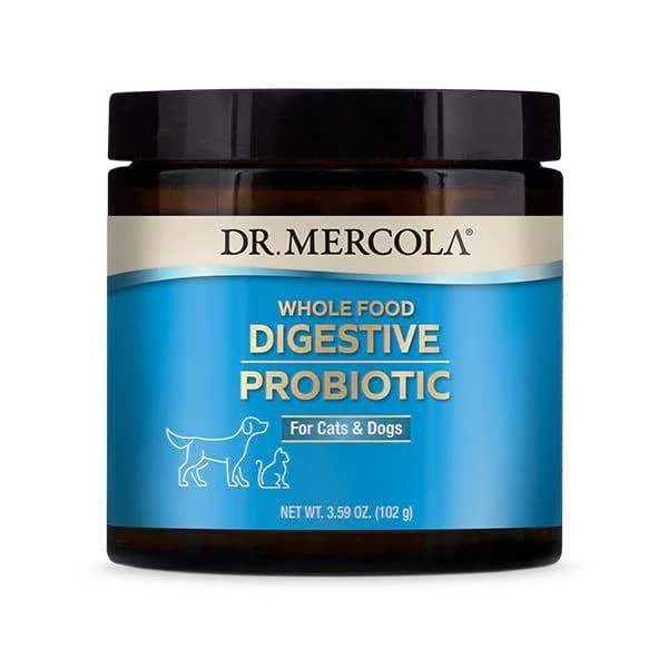 Whole Food Digestive Probiotic for Cats & Dogs, 102 g - Dr. Mercola