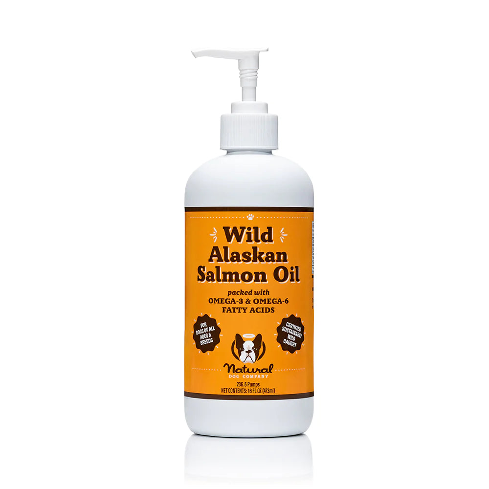 Natural Dog Company Wild Alaskan Salmon Oil Supplement 15oz